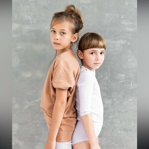 Soor Ploom Sweatshirt Top in Moth size 4Y